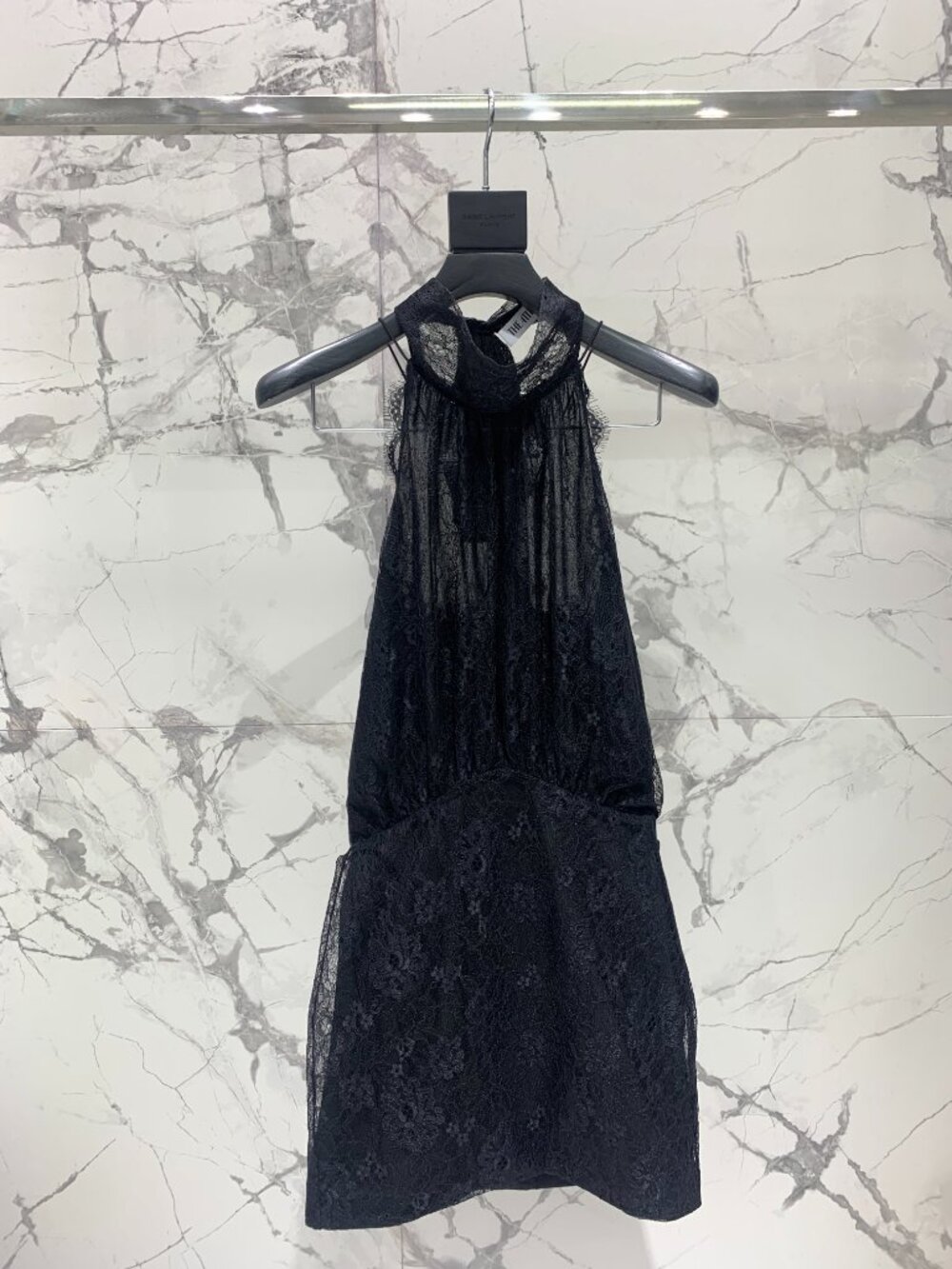 The Attico Lace Glitter Dress